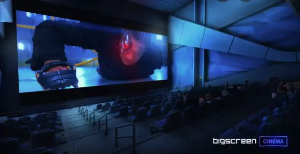 big screen movie theater