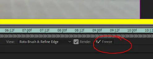 after effect rotoscoping freezing